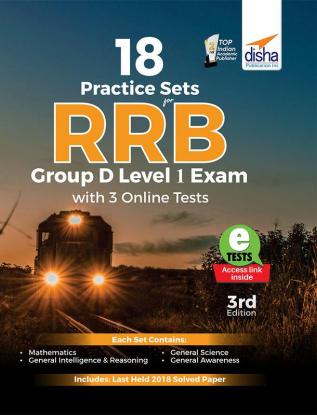 18 Practice Sets for RRB/ RRC Group D Level 1 Exam with 3 Online Tests 3rd Edition