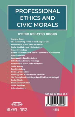 Professional Ethics and Civic Morals