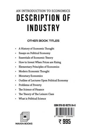 AN INTRODUCTION TO ECONOMICS DESCRIPTION OF INDUSTRY