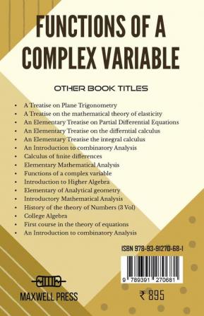 Functions of a Complex Variable