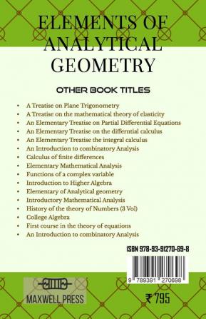 Elements of Analytical Geometry