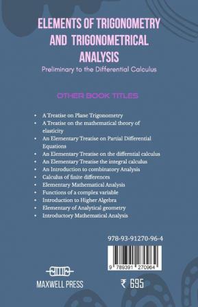 Elements of Trigonometry and Trigonometrical Analysis