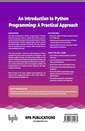 An Introduction to Python Programming: A Practical Approach