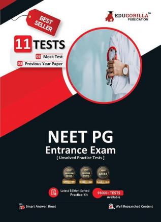 NEET PG Entrance Exam Preparation Book 2025 - 10 Mock Tests and 2 Previous Year Papers (2400 Unsolved Objective Questions) with Free Access To Online Tests