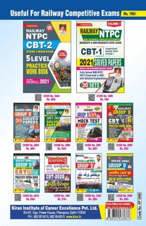 Railway NTPC CBT 1 2021 Solved Paper Volume 2 (SETS 21 to 40)