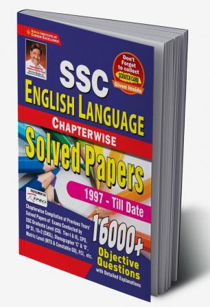 SSC English Language Chapterwise Solved Papers- 1997-Till Date-  16000+ Objective Questions