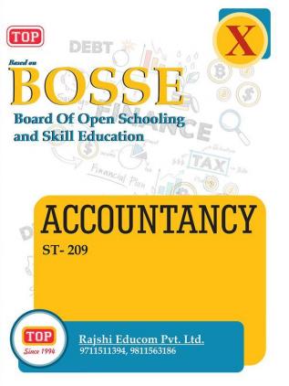 TOP-209 ACCOUNTANCY Class 10th BOSSE Guide Book English Medium