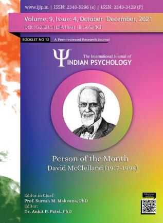 THE INTERNATIONAL JOURNAL OF INDIAN PSYCHOLOGY VOLUME 9 ISSUE 4 Booklet no. 12