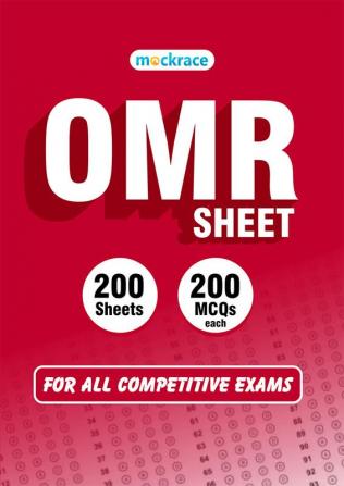 OMR Sheet for all competitive exams - 200 sheets 200 MCQs each