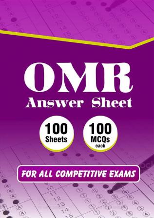 Practise OMR Sheets For All Exams 100 Sheets Of 100 MCQs: