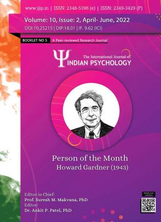 THE INTERNATIONAL JOURNAL OF INDIAN PSYCHOLOGY (VOLUME 10 ISSUE 2) BOOKLET NO 5