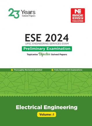 ESE 2024 Preliminary Exam Electrical Engineering Objective Solved Paper Vol-1