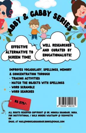 Spelling Activity Book for Kids (Two Three Four Letter Words)