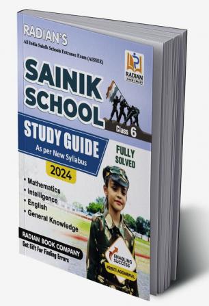 Sainik School Guide Book Class 6 for Entrance Exam 2024 English Medium (New Edition)