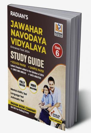 Jawahar Navodaya Vidyalaya (JNV) Guide book Class 6 with Solved Paper for JNV Entrance Exam 2024 (English Medium)