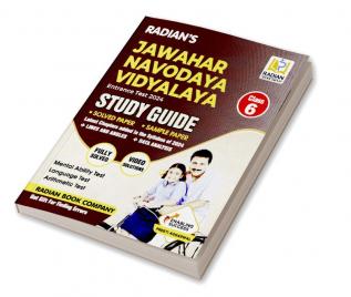 Jawahar Navodaya Vidyalaya (JNV) Guide book Class 6 with Solved Paper for JNV Entrance Exam 2024 (English Medium)