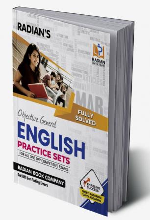 Objective General English Practice Set Book for All One Day Competitive Exams | SSC Bank PO Railway Defence Police & All Other Examinations