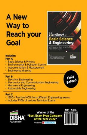 Handbook of Basic Science & Engineering with Question Bank for all Technical Recruitement Exam | Previous Year Questions PYQs | SSC/ RRB Junior Engineer AFCAT EKT & other Technical Exams |