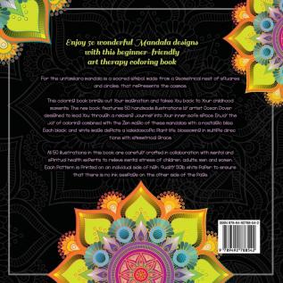 Mandala Coloring Book for Beginners: Stress Relieving Art Designs to Soothe the Soul