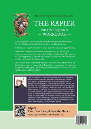 The Rapier Part One Beginners Workbook: Left Handed Layout