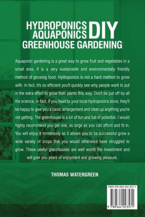 Hydroponics DIY Aquaponics DIY Greenhouse Gardening
