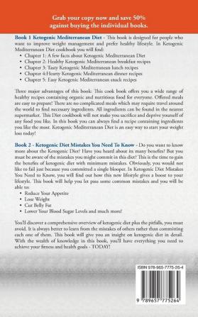 Sample keto diet meal plan: Includes 2 Manuscripts The Ketogenic Mediterranean Diet+Ketogenic Diet Mistakes You Need To Know