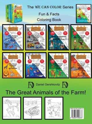 The Great Animals of the Farm! - Fun & Facts Coloring Book