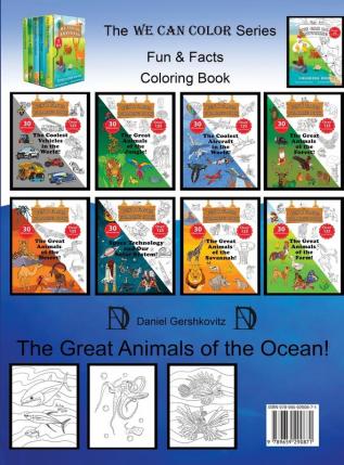 The Great Animals of the Ocean! - Fun & Facts Coloring Book