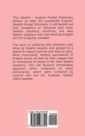 Swahili/English Pocket Dictionary