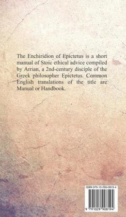 The Encheiridion or Manual