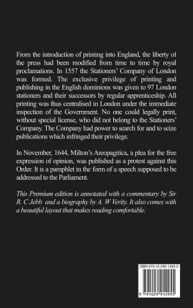 Areopagitica: A speech for the Liberty of Unlicensed Printing to the Parlament of England (Annotated - Easy to Read Layout)