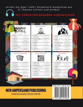 Konversationen Auf Koreanisch: Lernen Sie über 1.400+ Koreanisch-Ausdrücke aus 21Themen Schnell und Einfach