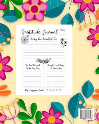 Gratitude Journal: Give Thanks Practice Positivity Find Joy