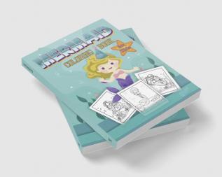 Mermaid Coloring Book for Kids : Cute Mermaid and Sea Creatures Coloring Book | Premium 40 Designs | 8.5X11 inches (letter size) | Great gift idea for boys and girls