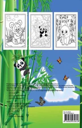 Panda Coloring Book For Kids : Cute Panda Bear Coloring Book For Kids Ages 4-8 Boys And Girls | Great Gift For Children