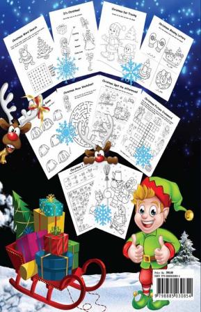 Christmas Activity Book For Kids Ages 4-8 : Over 70 Unique Christmas Activity Pages For Kids Ages 4-8 8-12 Including Word Search Mazes Crosswords Dot Tracing Missing Letters Find the Differe...