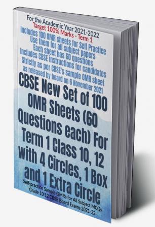 CBSE New Set of 100 OMR Sheets (60 Questions each) For Term 1 Class 10 12 with 4 Circles 1 Box and 1 Extra Circle : Self-practice Sample OMRs for All Subject MCQs Grade 10 12 CBSE Board Exams 202...