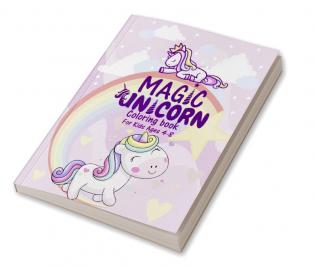 MAGIC UNICORN : Coloring Book For Kids Ages 4-8