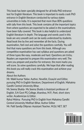 Ph.D Entrance Guide For English Literature
