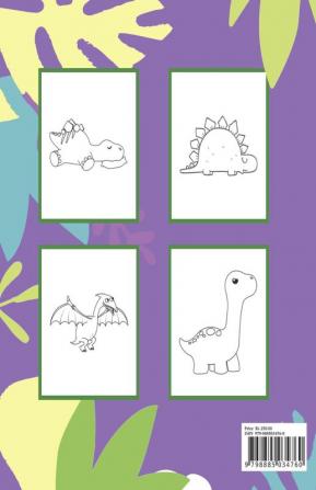 Dinosaur Coloring Book for Kids : Amazing Great Gift for Boys &amp; Girls with Cute Jurassic Prehistoric Animals | Dino Coloring &amp; Activity Book for Kids 3-8 6-8 Toddlers Preschoolers