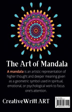 100 Flowers Mandalas Design : Cute Stress Relieving And Relaxation Book With Brilliant Flowers