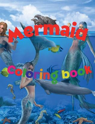 Mermaid Coloring Book : Amazing Mermaid Coloring Book for Kids Ages 4-8 | 44 Cute Unique Coloring Pages | A Coloring and Activity Book for Kids