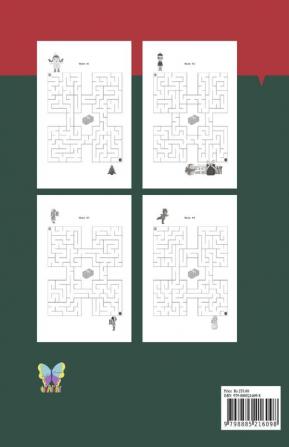 Christmas mazes for kids and toddlers : Winter Puzzle Activity Book for kids ages 4-8