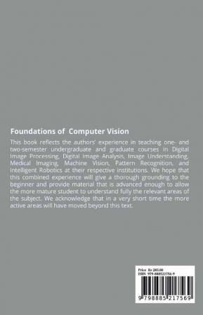 Foundations of Computer Vision