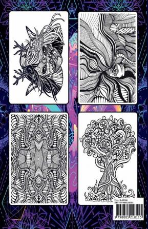 Psychedelic Coloring Book : Stoner’s Psychedelic Coloring Book for Adults Relaxation and Stress Relief Art for Stoners