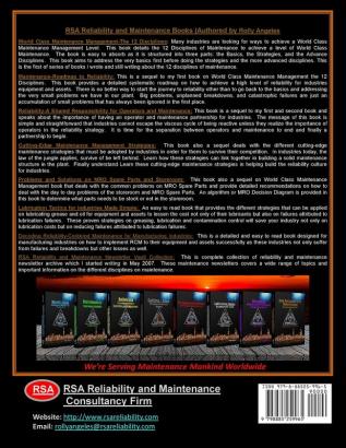 RSA Reliability and Maintenance Newsletter Vault Collection: Supplementary Series on World Class Maintenance Management - The 12 Disciplines: 8