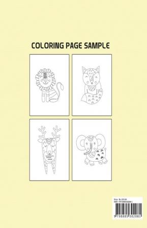 Tropical Animals Coloring for Kids : Animals Coloring Book For Kids Ages 4-10 Years | Cute Animals Coloring Book