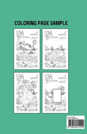 Alligators Coloring Book : Alligators And Crocodiles Book For Kids | Amazing And Fun Alligator Story