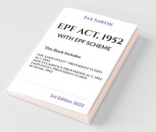 Epf Act 1952 With Epf Scheme | 1St Edition 2022