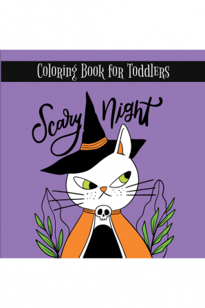 Scary Night Coloring Book : Spooky Cute Halloween Coloring Book for Kids All Ages 2-4 4-8 Toddlers Preschoolers and Elementary School (Halloween Books for kids)